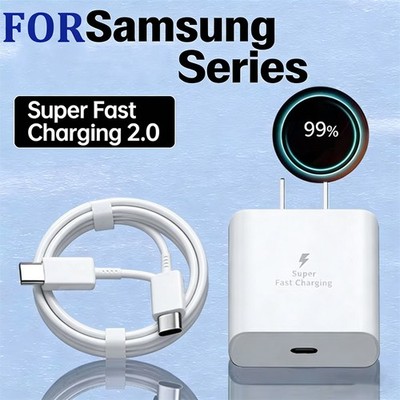 Original 45W Fast Wall Charger+USB C Cable For Samsung Galaxy S26/S26+/S26 Ultra