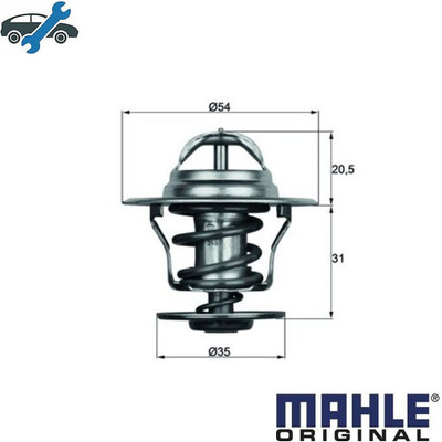 THERMOSTAT COOLANT TX 15 87D FOR VW RF/RE/EZ/ABN/AEK/AFT/1F 1.6L PF/PB/RP 1.8L
