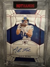2021 Panini National Treasures - Jake Funk #137 Jersey Number Red 24/34 (AU, RC)