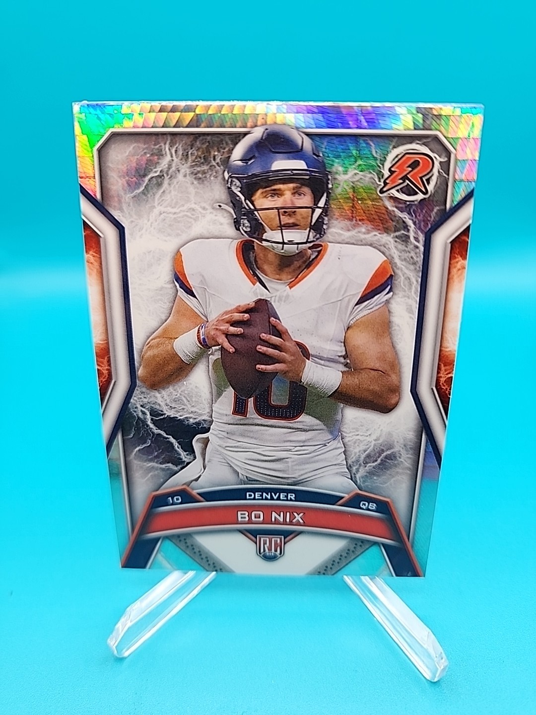 2024 Topps Resurgence - Rookies Bo Nix #125 Silver Static Refractor (RC)