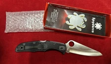 Spyderco Pacific Salt 2 H-2 Plain Edge Lockback Folding Pocket Knife Japan