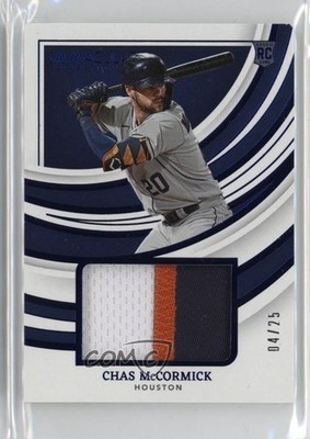 2022 Panini Immaculate Remarkable Rookie Jerseys Blue 4/25 Chas McCormick RC 0w7