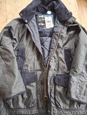 Rare Barbour Modern Heritage Beaufort Wax Jacket Navy Blue XL