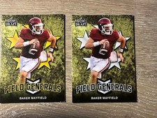 2018 Leaf Draft - BAKER MAYFIELD RC - Field Generals Gold - Base - Lot of 2 card