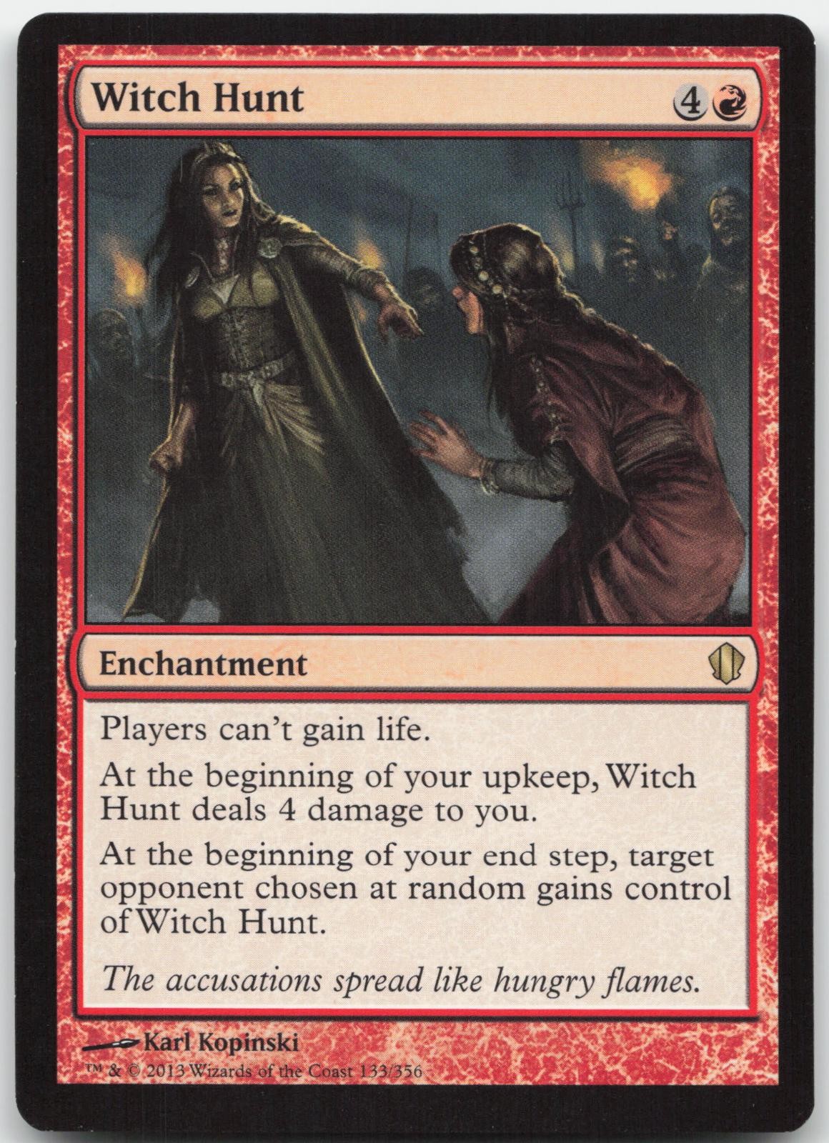Witch Hunt - Commander 2013 - Rare - Magic: The Gathering