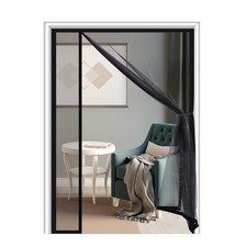 Magnetic Screen Door Fits Door Size 72 x 80 Inch, Actual Screen Size 74 x 81 ...