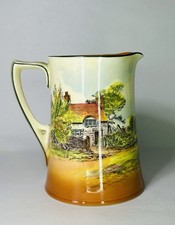 Antique Royal Doulton Series Ware English Country Cottages Jug Pitcher D3647