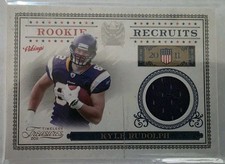 2011 Timeless Treasures Rookie Recruits Materials #14 Kyle Rudolph /250