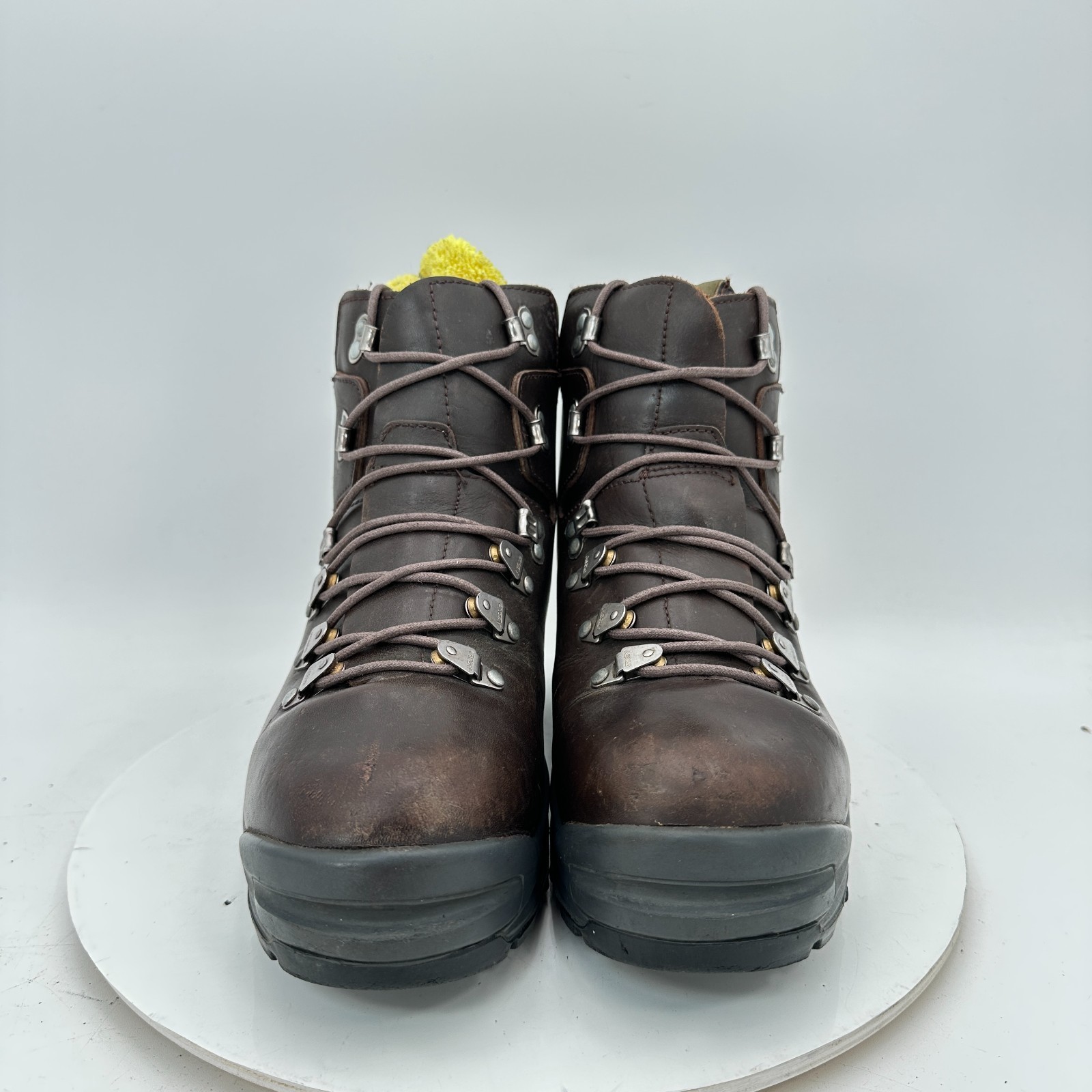 SAOLA Scarpone Asolo Classic Uomo Taglia 7 5 Pelle Marrone Suola Vibram Alpinismo Escursionismo