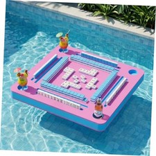 Floating Mahjong Table for Pool  Hot Tub, 32" Multi-Use Game Tray - Mahjong 