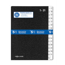Pagna Pultordner Vorordner Sortiermappe Wiedervorlagemappe 1-31 schwarz 24321-04