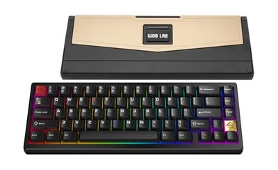 KEEBMONKEY WOBKEY Zen 65 65% Quick Release Wireless Mechanical Keyboard with ...