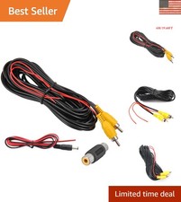 Advanced RCA Backup Camera Cable - 20FT with Power Detection Wire Included