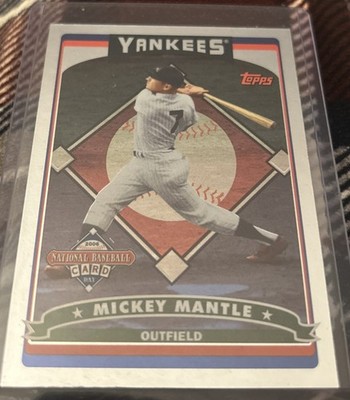 2006 Topps National Baseball Card Day Inserts #T2 Mickey Mantle FOIL - Mint Cond