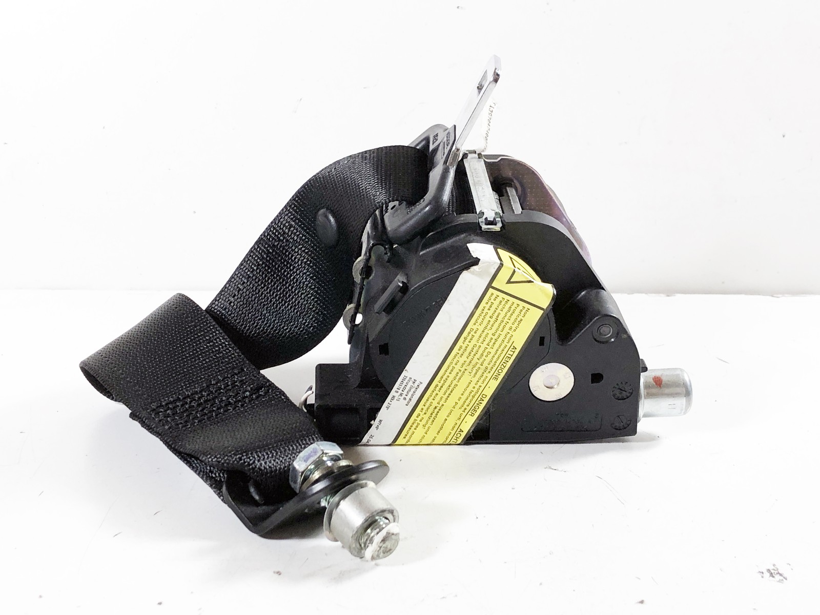 03-13 Maserati Quattroporte M139 Rear Left Seatbelt Retractor OEM NERO Black