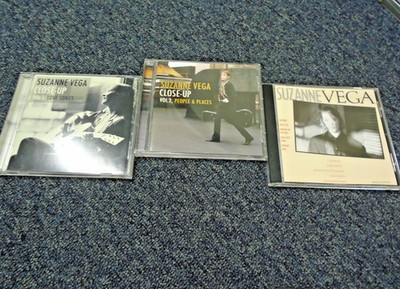 Suzanne Vega - Close Up Vol 1 & 2 & Debut - 3x Music CD - Very Good Condition