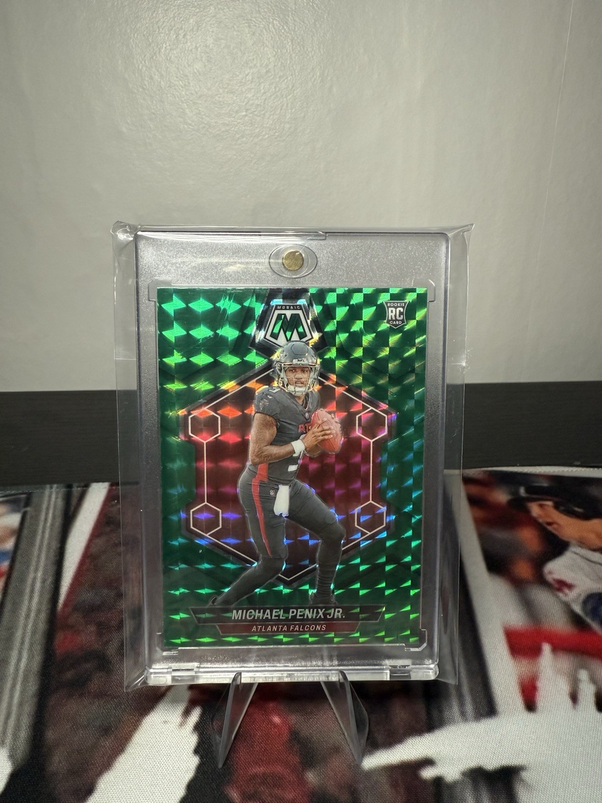 2024 Panini Mosaic - Rookies Michael Penix Jr. #308 Green Mosaic Prizm (RC)