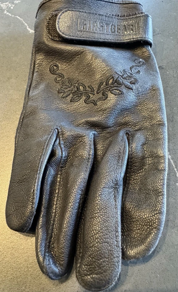 Guantes de moto de cuero First Gear para mujer talla pequeña Foto 3 de 4