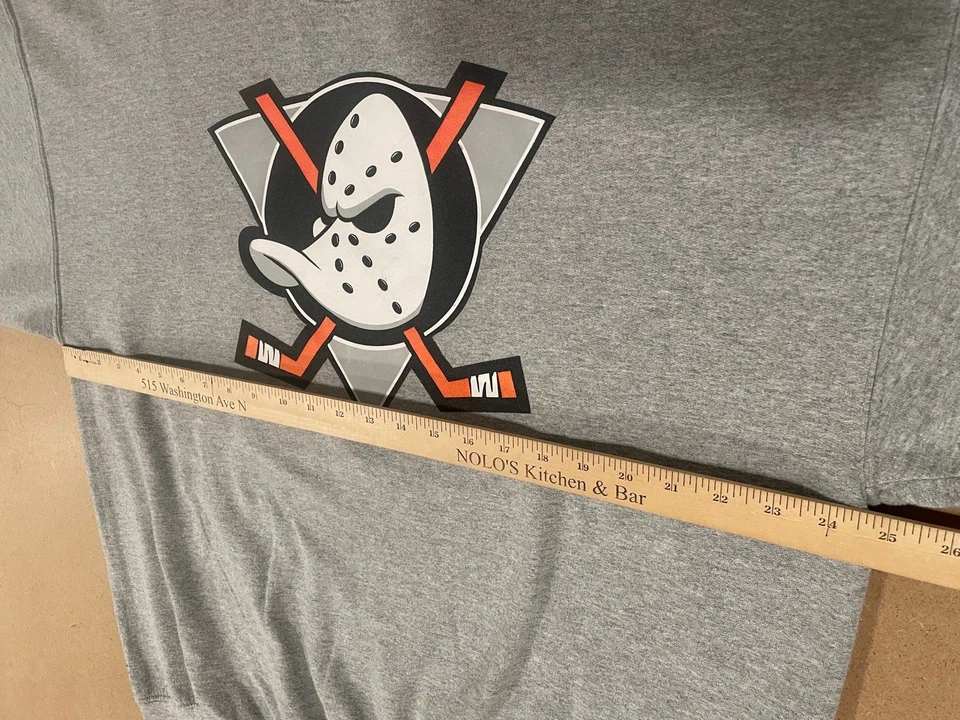 Pulôver moletom NHL The Mighty Ducks gola redonda tamanho XL - Imagem 4 de 4