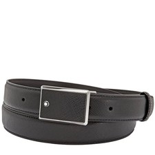 Montblanc Black Saffiano Leather Belt 114421