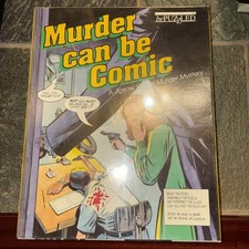 Murder Can Be Comic Jigsaw Puzzle Murder Mystery bePuzzled Vintage 1988 sealed