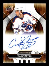2024-25 Upper Deck Engrained Icons #CA-CS Craig Simpson Auto