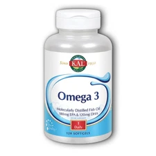 Omega 3 120 Softgels By Kal