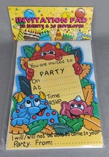 Children's Party invitation pad and envelopes - 20 invites 20 envelopes 