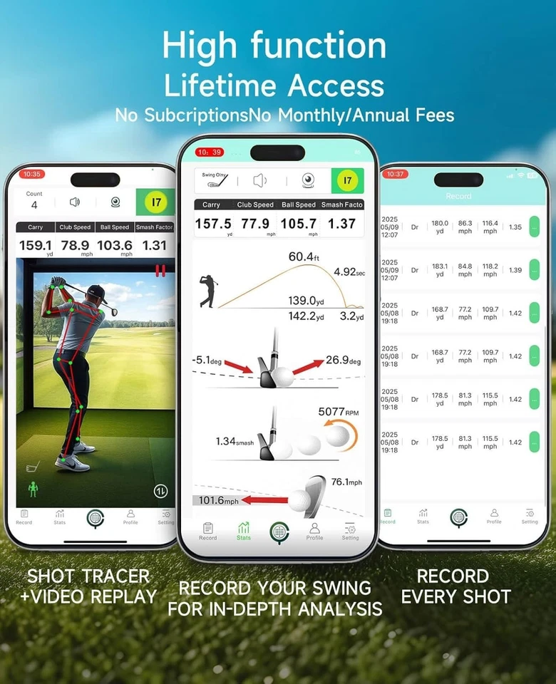 Portable Golf Launch Monitor for Golf Swing Analysis Tracker & Swing Analyzer - Image 4 of 4