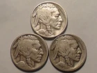 1919-P 1919-D 1919-S INDIAN HEAD BUFFALO NICKEL TEEN DATE 3 PC "RARER" SET!