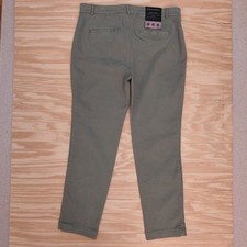 NWT Banana Republic Sloan Fit Pants Women's Size 8 Green Ankle Skinny Stretch