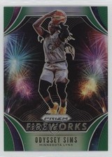 2020 Panini Prizm WNBA Fireworks Green Prizm Odyssey Sims #16 1g2c