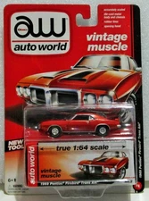 2013 Auto World 1/64 Vintage Muscle 1969 Pontiac Firebird Trans AM red