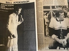 Bill Anderson, Three Page Vintage Clipping
