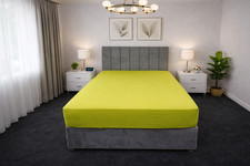 Fitted Sheets Polycotton Plain Dyed Soft Bed Sheets Single Double King Superking