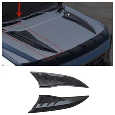 For BYD Shark 6 2024 2025 Glossy Black Hood Scoop Air Vent Cover Trim Bezel