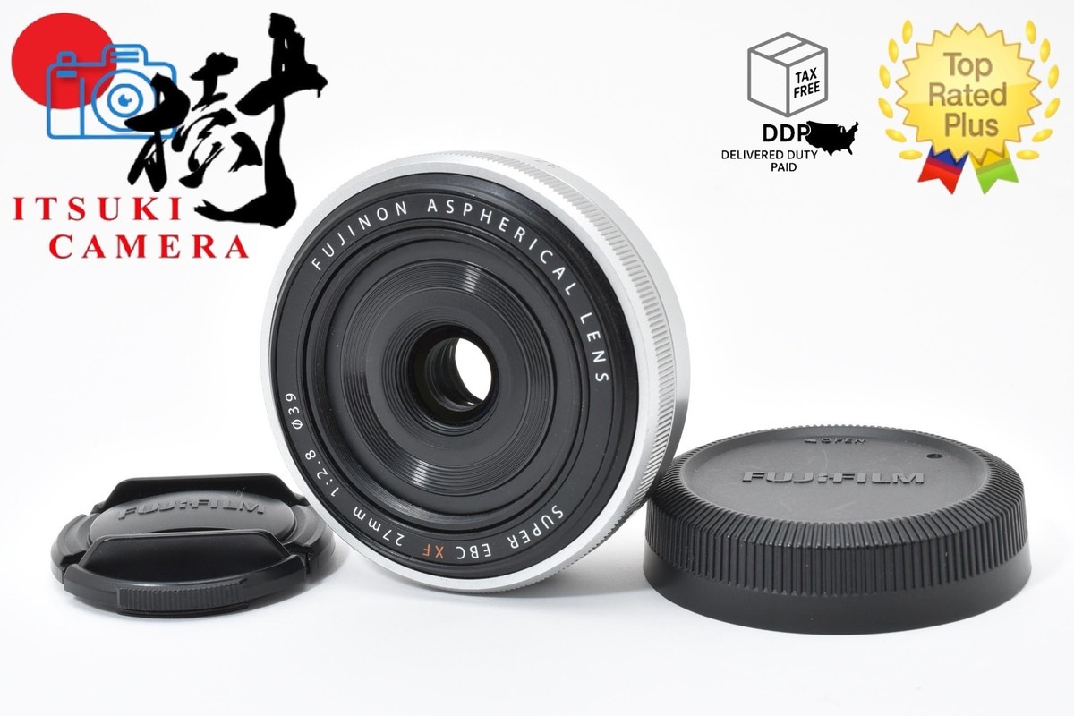 Near Mint Fujifilm Fujinon XF 27mm F2.8 Super EBC Silver with Cap