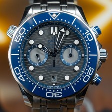 2025 Omega Seamaster Diver 300m Chronograph 44mm Grey Dial  210.30.44.51.06.001