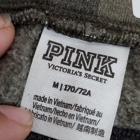 PINK Victoria's Secret Women Activewear Pants M Green Sweatpants Camouflage