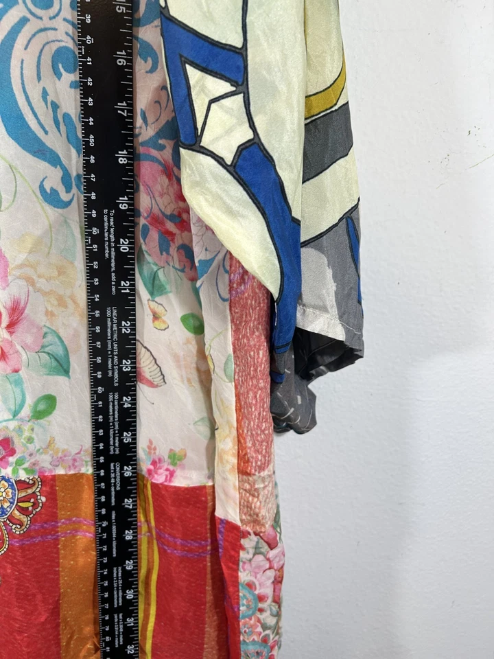 Johnny Was ladies kimono duster 2x multicolor open graphic boho lagonlook jacket - Image 3 of 4