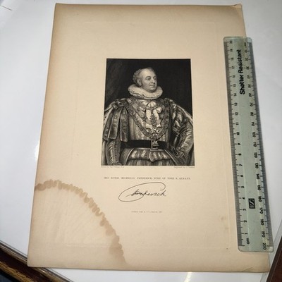 HRH Frederick, Duke of York & Albany Jenkins Kupferstich von Fisher Son & Co 1847