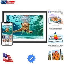 Smart 10.1'' WiFi Digital Frame with 32GB Storage & Custom Display Options