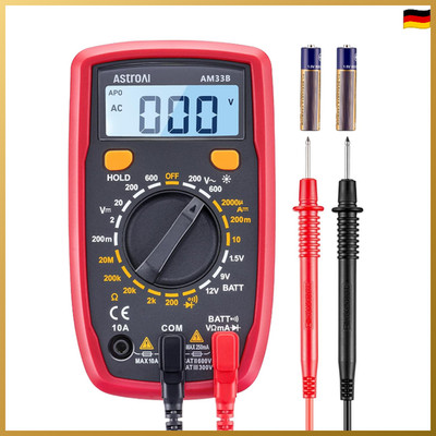 Digitalmultimeter AC/DC Spannung Strom Widerstand Diode Kontinuität Tester Gerät