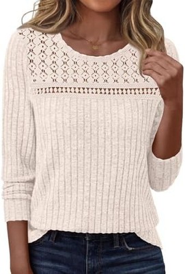 LILLUSORY Top Size {Medium}Long Sleeve/Ribbed/Crotched Insert
