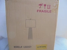 StyleCraft Conical 31.5in White Washed White Urn Task and Reading Table Lamp 2PK