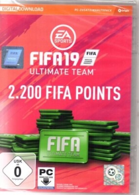 Fifa 19 - Ultimate Team - 2.200 Fifa Points - PC - deutsch - Neu