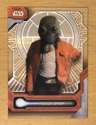 2024 TOPPS STAR WARS HIGH TEK BASE THRONE PONDA BABA #81 A NEW HOPE 3