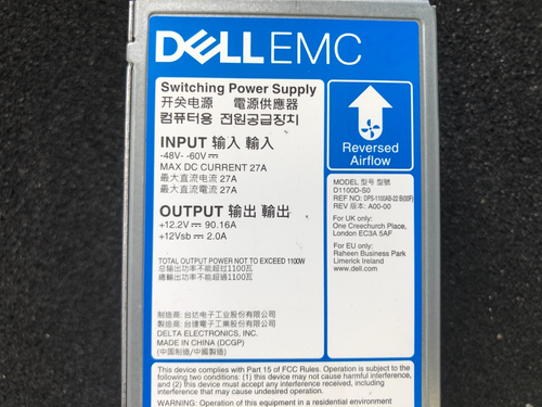 x1 Module d'alimentation à découpage DELL EMC D1100D-S0 1100W - Photo 3/9