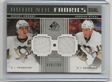 2011-12 SP Game Used Authentic Fabrics Dual Sidney Crosby Jordan Staal 048/100