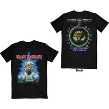 Image of Iron Maiden T Shirt World Slavery Tour 84-85 Band Logo Official Mens Black XL